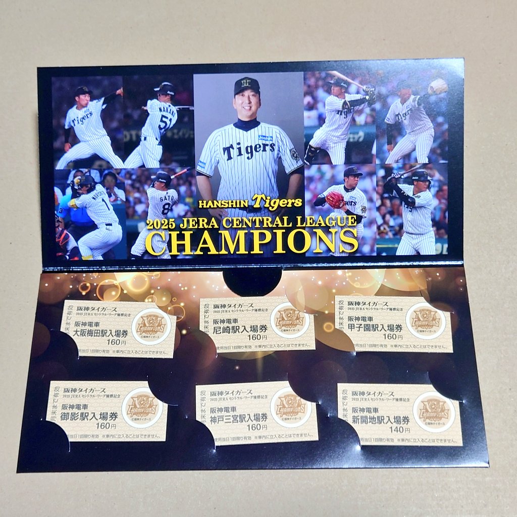 阪神タイガースの受注生産セ・リーグ優勝記念グッズが届いた(ﾟ∀ﾟ