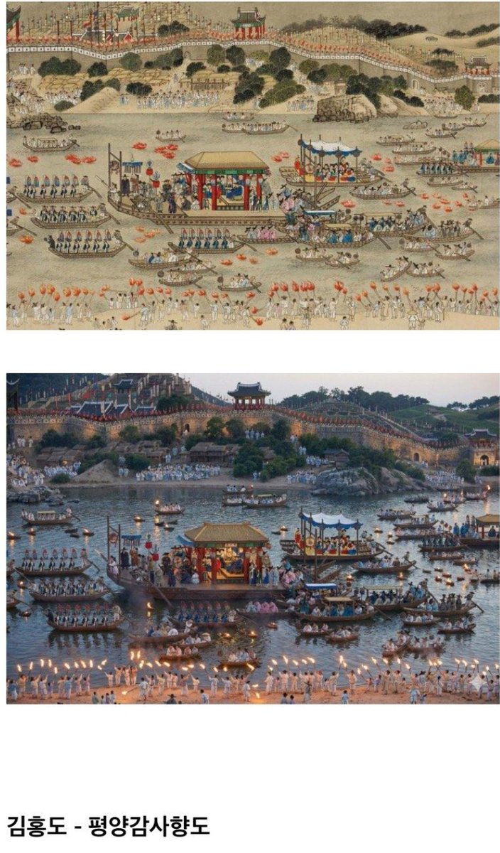 0happyjin00's tweet image. 제미나이에게 조선시대 그림 AI 실사화를 부탁한 결과