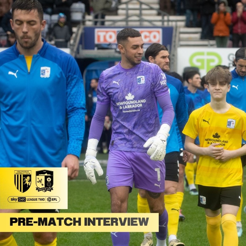 BarrowAFC's tweet photo. "𝗔𝗹𝗹 𝗳𝗼𝗰𝘂𝘀 𝗻𝗼𝘄 𝗻𝗲𝗲𝗱𝘀 𝘁𝗼 𝗯𝗲 𝗼𝗻 𝗦𝗮𝘁𝘂𝗿𝗱𝗮𝘆 𝗮𝗻𝗱 𝗴𝗼𝗶𝗻𝗴 𝘁𝗼 𝗚𝗶𝗹𝗹𝗶𝗻𝗴𝗵𝗮𝗺" 👊

Wyll Stanway previews Saturday's long trip to the South East 🎙️

#WeAreBarrow
