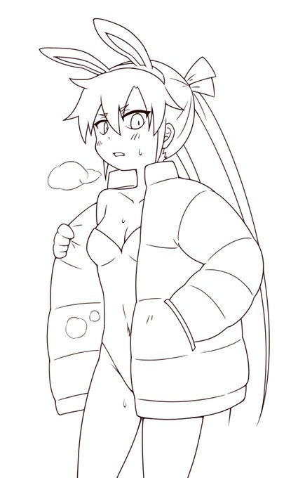 ひっさしぶりにバニーソーニャちゃんを描き始めた。とりあえず線画まで出来た