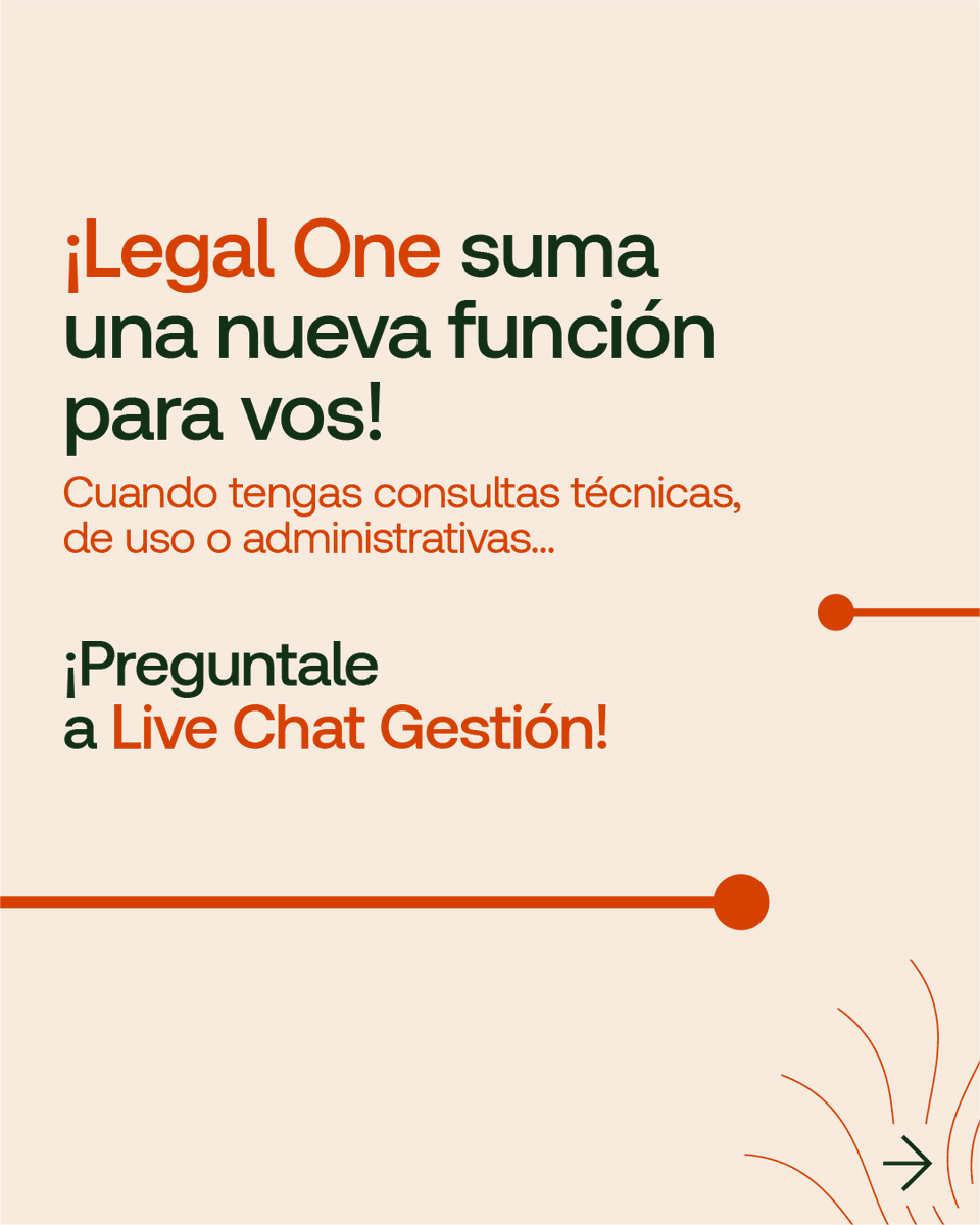 TRLaLey's tweet photo. ¡Llega Live Chat Gestión, el nuevo asistente virtual con IA de Legal One!
Basta hacer una pregunta directa y Live Chat Gestión te dará las respuestas, tutoriales o guías que necesites, todos los días y a toda hora.

¡Conocé más aquí! 
https://t.co/kdAR3545d7. https://t.co/w9lJ8Z0za3