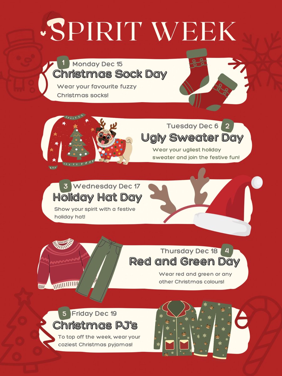 🦅East Elgin Spirit Week is coming🦅