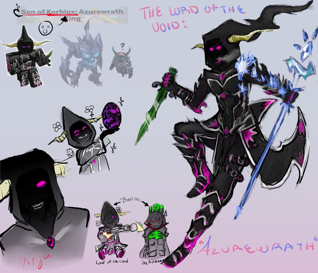 8anja_rx's tweet image. ★*.+ The Lord of the Void: AZUREWRATH ★+ 
(RobloxAU) 
#robloxart #azurewrath #1x1x1x1