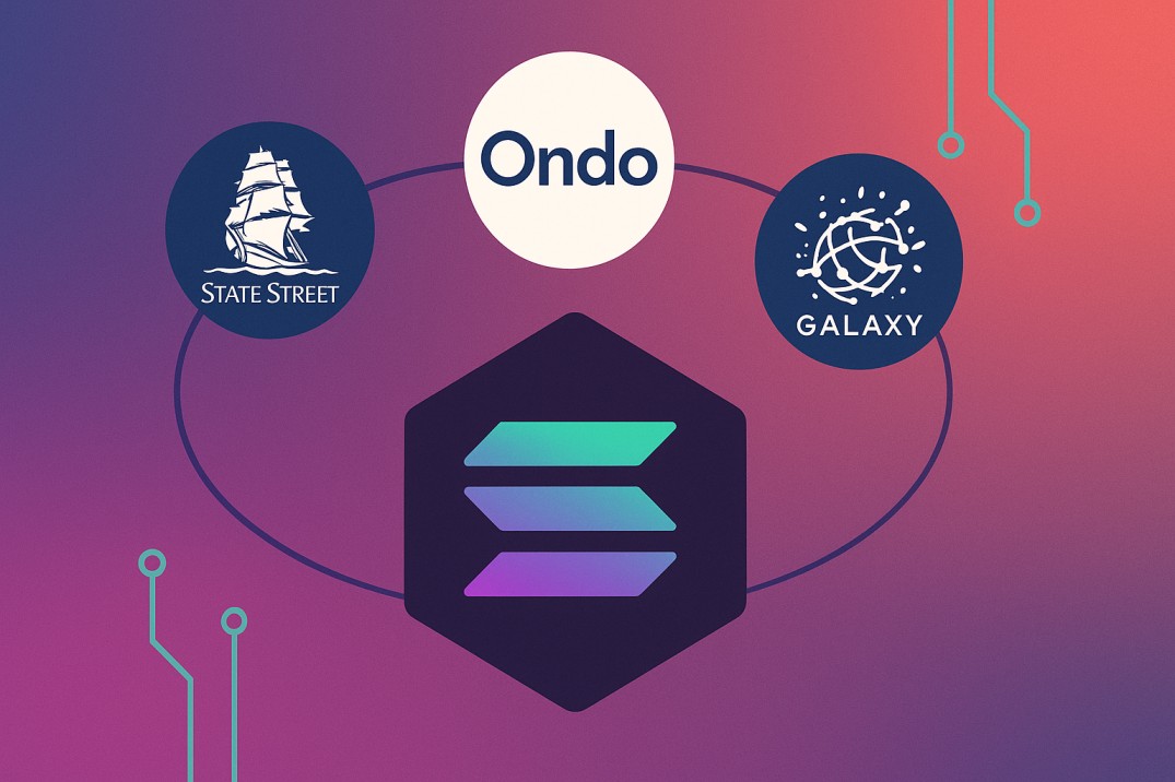 CryptoNewsFlas3's tweet photo. Ondo Finance Partners With State Street and Galaxy to Launch SWEEP Tokenized Liquidity Fund on Solana #Cryptomarket #Ondo #OndoFinance #OndoFinanceONDO #OUSG #Solana
https://t.co/UVJoM4Eq6Q https://t.co/wkP6y0F00U