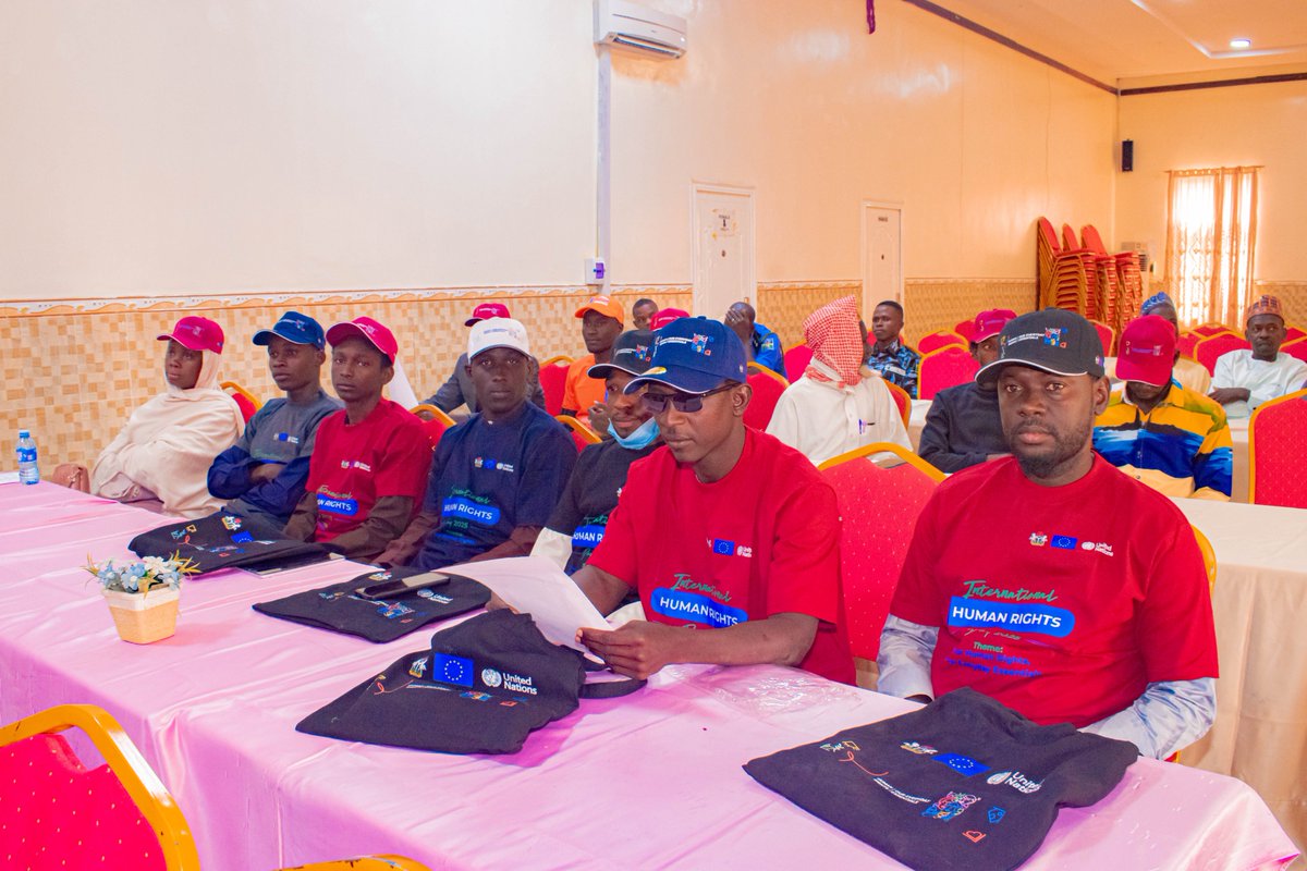 UNDPNigeria's tweet photo. For #HumanRightsDay2025, we partnered with the National Human Rights Commission for a powerful dialogue on this year’s theme: “Human Rights: Our Everyday Essentials.”

We discussed safety, protection, dignity, and why these rights matter every single day in our communities. https://t.co/p5MbhMXAU1