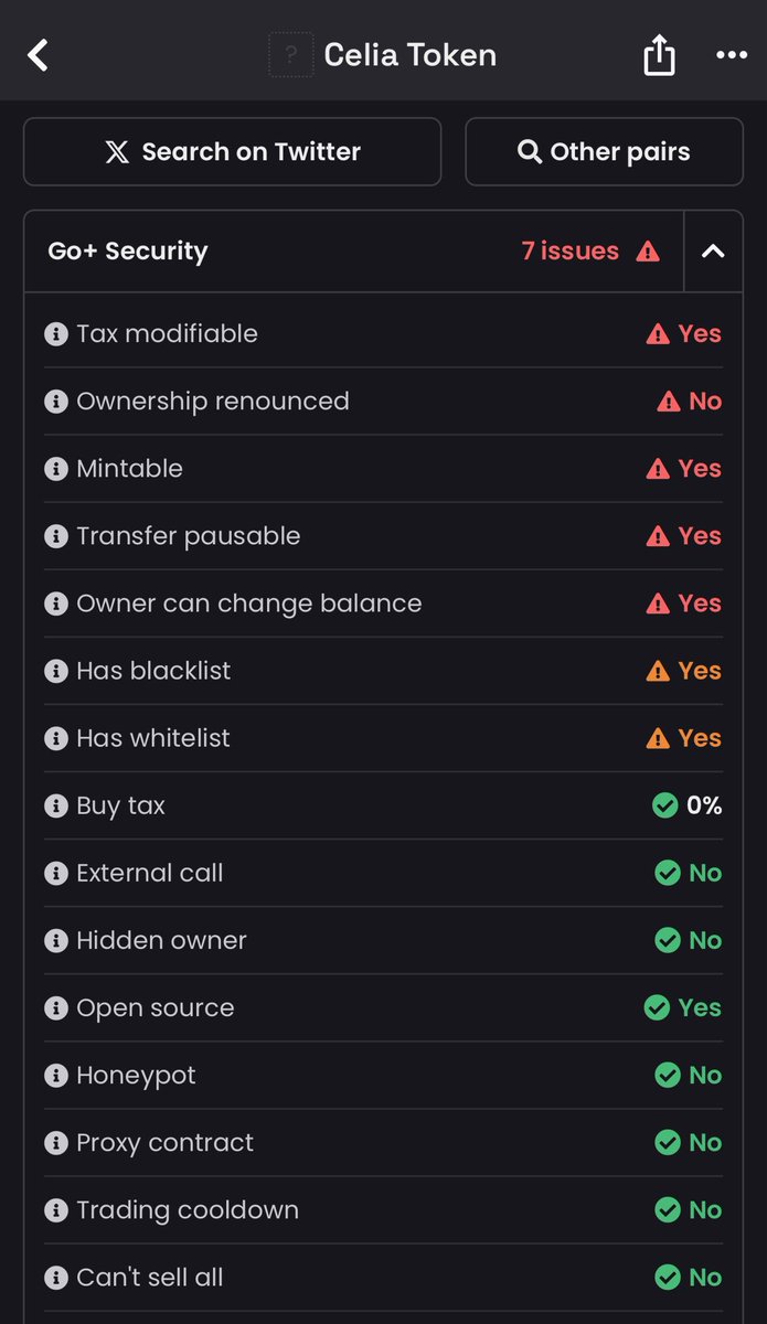 This week, we’re completing the final steps for full $CELIA smart-contract compliance.

🔸 Minting the remaining tokens to reach our total supply of 800M CELIA
🔸 Renouncing ownership
🔸 Fixing all reported security flags &amp; contract issues

Celia is building for the long term. 🚀