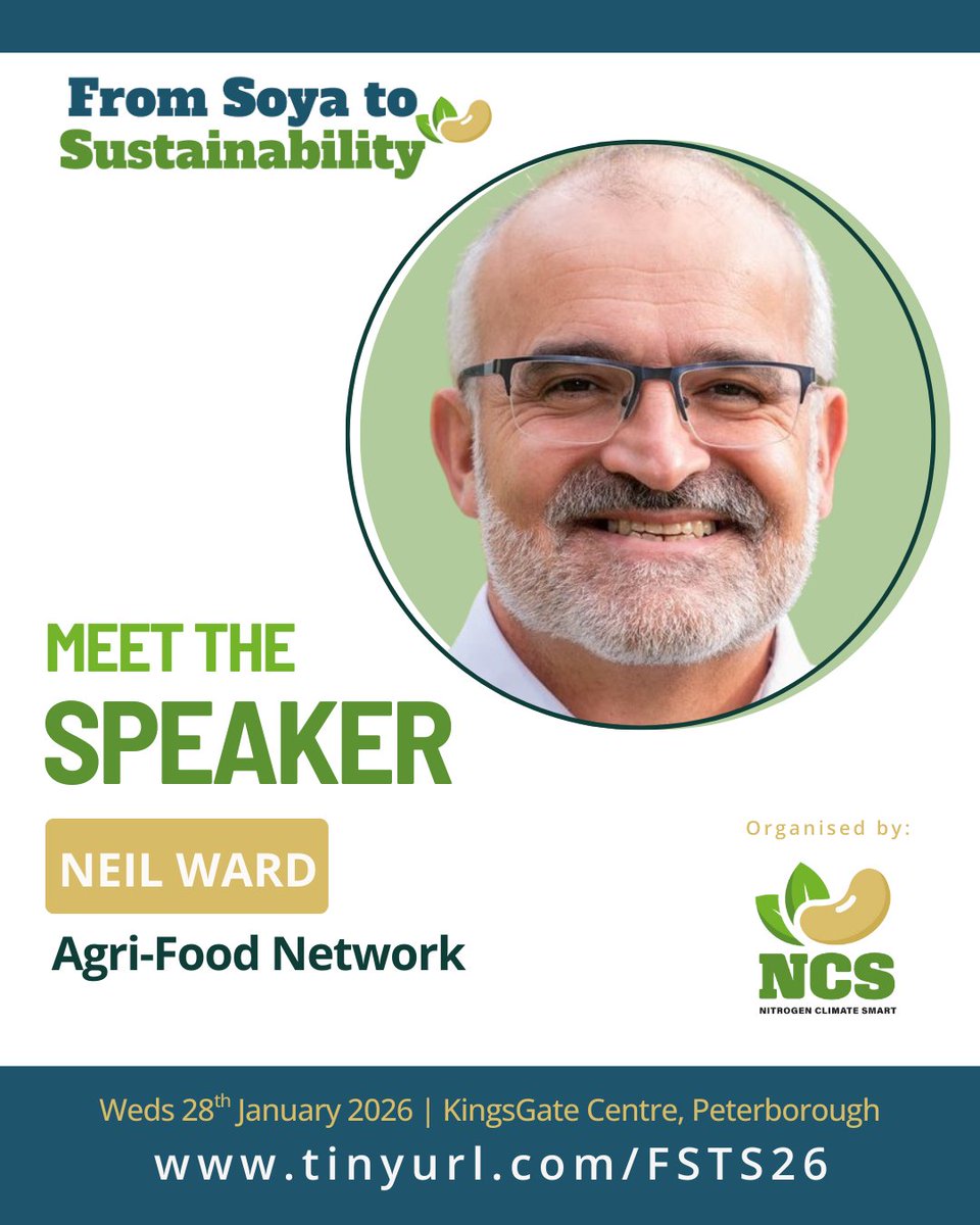 Professor Neil Ward joins #FSTS26!

A leading expert on climate, farming and the future of UK food systems, and author of Net Zero, Food and Farming. He also co-leads the <a href="/AFNnetwork/">AFN Network+</a> (3,000+ members).

Hear his insights on 28 Jan 2026: tinyurl.com/FSTS26