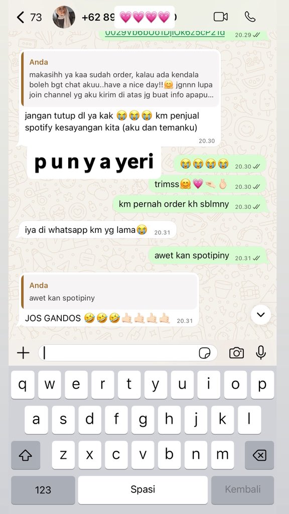 jenierubyn's tweet image. 💗 anwy yang mau perpanjang spotify prem tanpa drama error bisa beli no replace, ke jamin awet gak error” an

✅ no replace
✅ gak merubah akun
✅ folls dll semua aman
✅ bisa pake akun yang sama terus tanpa limit

full garansi tentunya