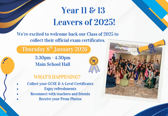 If you’re unable to attend, please email admin@moorpark.mpto arrange a convenient time to collect your certificates.

We look forward to welcoming you back to Moor Park!