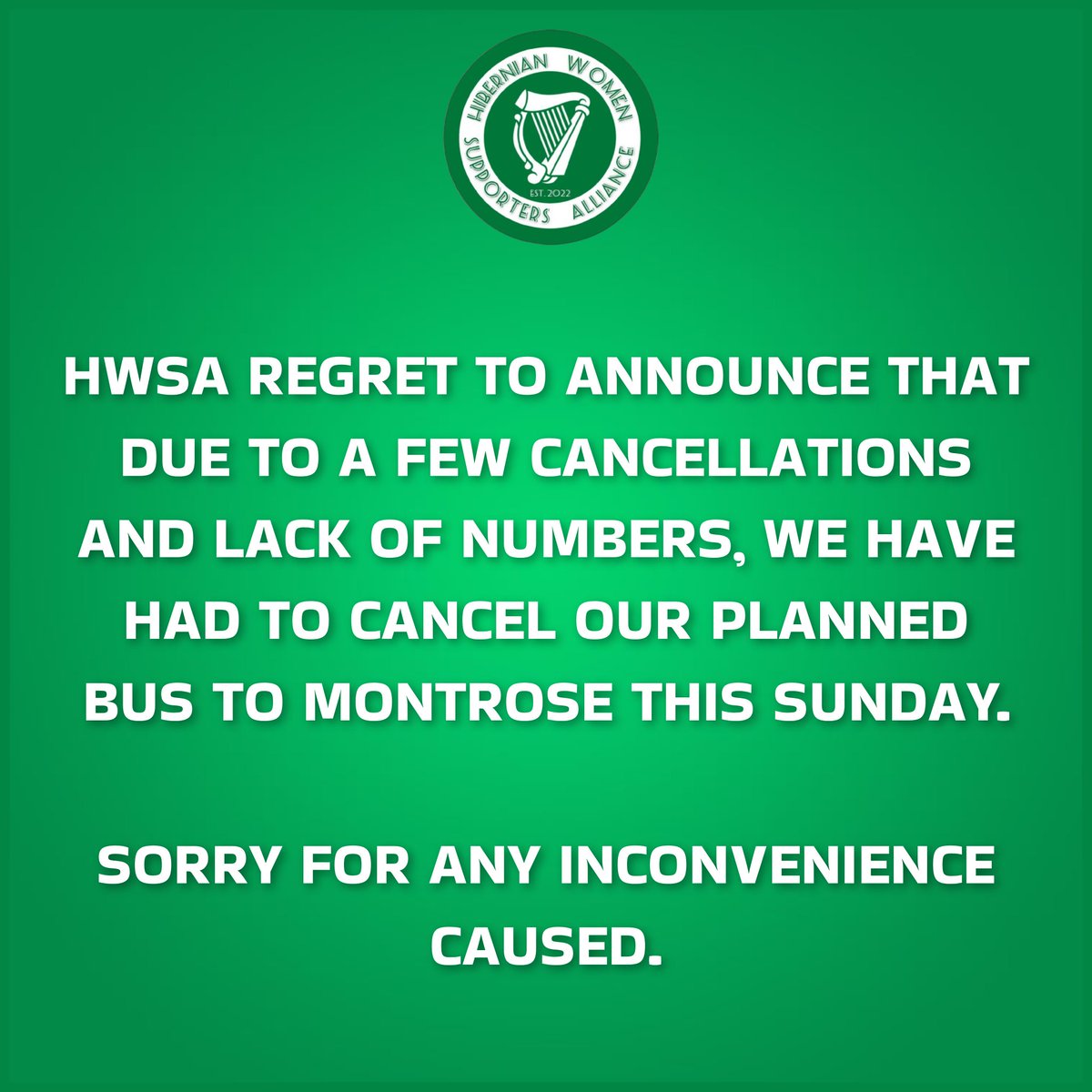 Hibernian Women Supporters Alliance tweet media
