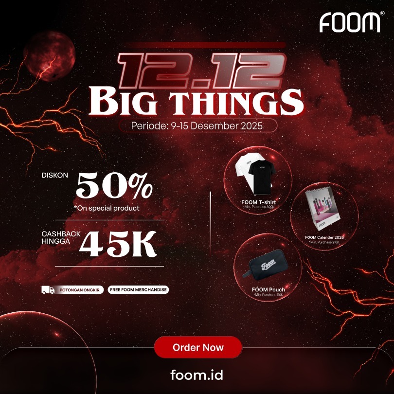 BESOK BANGET FOOMERS!!!! Buruan serbu aja sih kata FOOMin, klik langsung foom.id