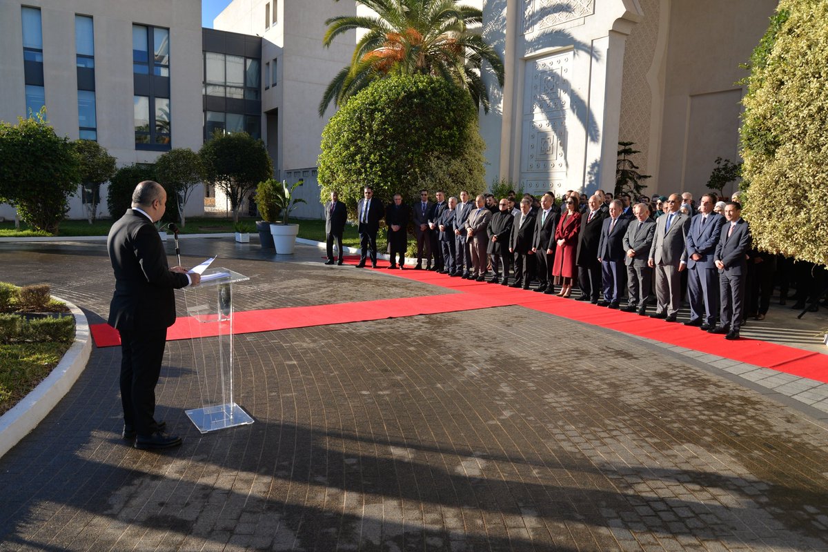 أشرف كاتب الدولة، السيد <a href="/SECCNE_Chaib/">Sofiane Chaib | سفيان شايب</a> مرفوقا بكاتبة الدولة، السيدة <a href="/SECAAf_Mansouri/">Selma Mansouri | سلمة منصوري</a> اليوم بمقر الوزارة، على إحياء الذكرى الخامسة والستين المخلدة لمظاهرات 11 ديسمبر 1960-2025 وذلك بمشاركة ممثلين عن مكتب المجاهدين وذوي الحقوق بالوزارة وإطارات وموظفي الوزارة.