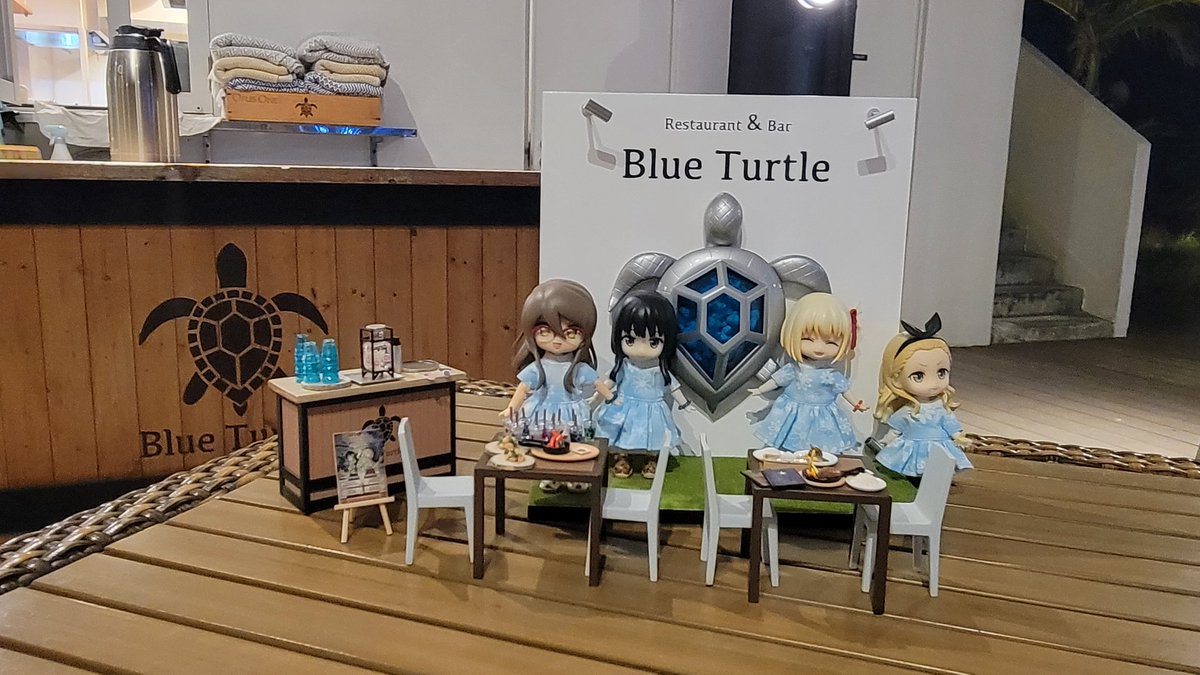 bnr3110's tweet photo. 先月の宮古島BlueTurtleさん訪問時に披露したミニBlueTurtle🐢✨️
インスタに掲載して頂きました😂
最後にチラッっとウチのちさたきも出演していてビックリ👀
いつも笑顔一杯で温かく迎えて下さるBlueTurtleのスタッフさん達、喫茶リコリコの皆と重なって見えるのは私だけ⁉️
#リコリコ
#BlueTurtle https://t.co/WuT3zK6QBG