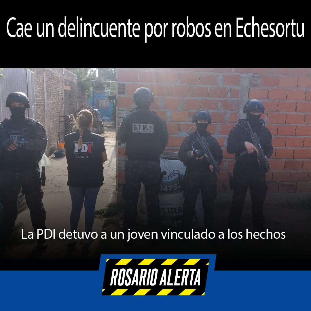 RosarioAlerta's tweet photo. 🚨 Rosario: La PDI detuvo a un joven vinculado a robos en un edificio de barrio Echesortu. Secuestraron objetos de las víctimas. #Rosario #Seguridad #PDI #Echesortu https://t.co/G8H63DJcEY a través de @RosarioAlerta https://t.co/0CYMDxidOf