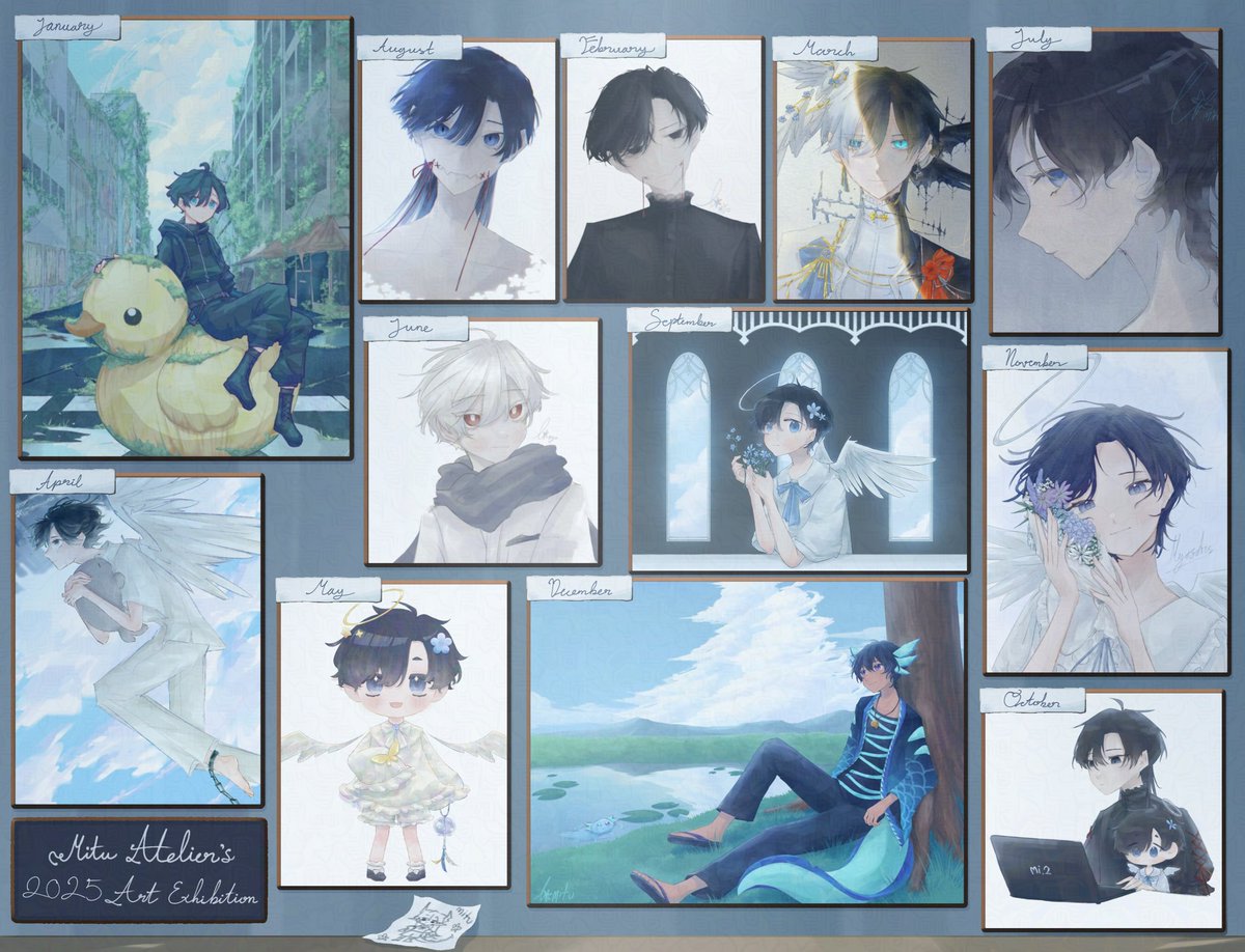 mio_sil's tweet photo. It is december and that means its time for some art summary heehee 
#ArtSummary2025 #illustration #animeart #artcommissions https://t.co/Y4Qq9eT3mh