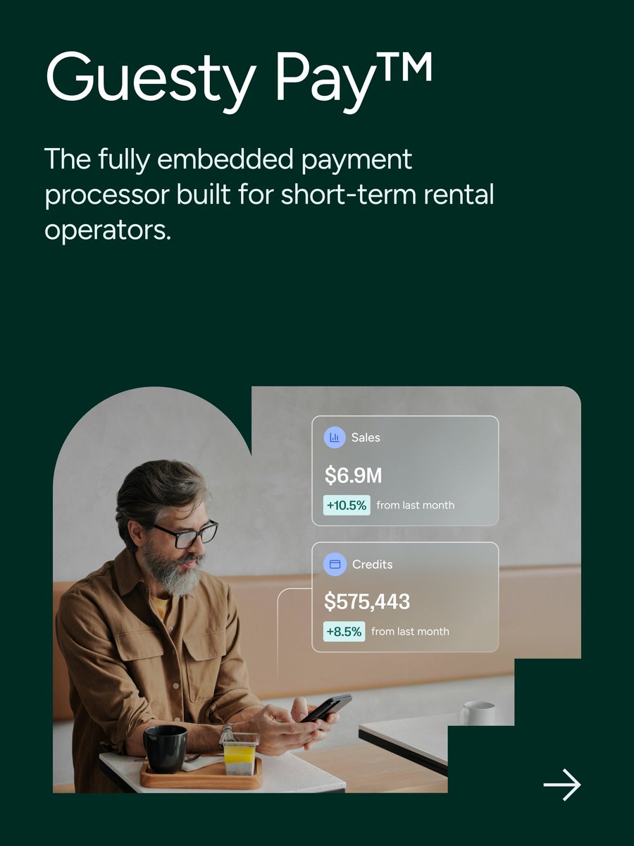 💳 Guesty Pay™

 A payment engine that moves money the way STRs operate: fast, transparent, and with fewer failed transactions. Every payout across every channel, all visible in real time.