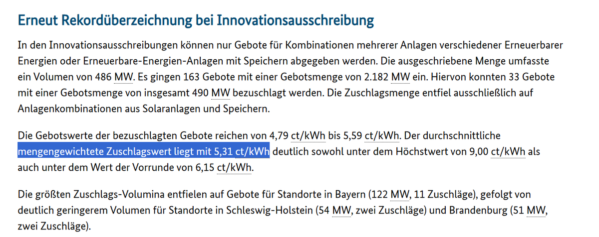 Ein NEUES AKW in Polen!

Das kostet übrigens an Mindestvergütung
11-13 Cent/kWh.
Durch die bereits angekündigten 3 Jahre Verspätung wird es wohl 13-15 Cent/kWh CfD kosten.

Vergleich DE: Solar + 2 Stunden Akku kostet 5,31 Cent/kWh 

Wirtschaftliche KATASTROPHE.