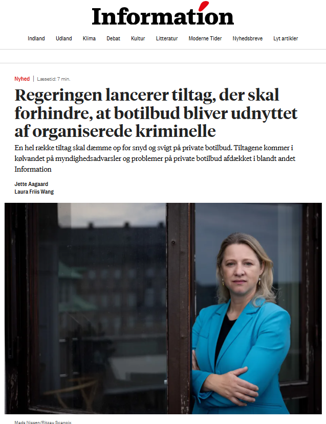 Regeringen løfter nu sløret for en række tiltag der skal gøre op med den kynisme, velfærdskriminalitet og svigt vi har været vidne til de seneste par år.
✅Skærpede regler og karantæne for både direktører, ejere og bestyrelsesmedlemmer
✅Udvidet lovkrav om at der skal være