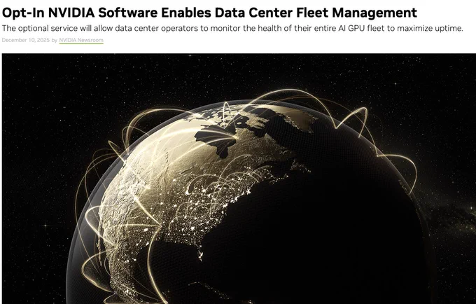 🔵MARKETEVANS: Nvidia lancia un servizio volontario per la geolocalizzazione delle GPU