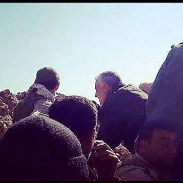 🔻الشهيد الجنرال قاسم سليماني على الخطوط الأمامية في حلب، #سوريا