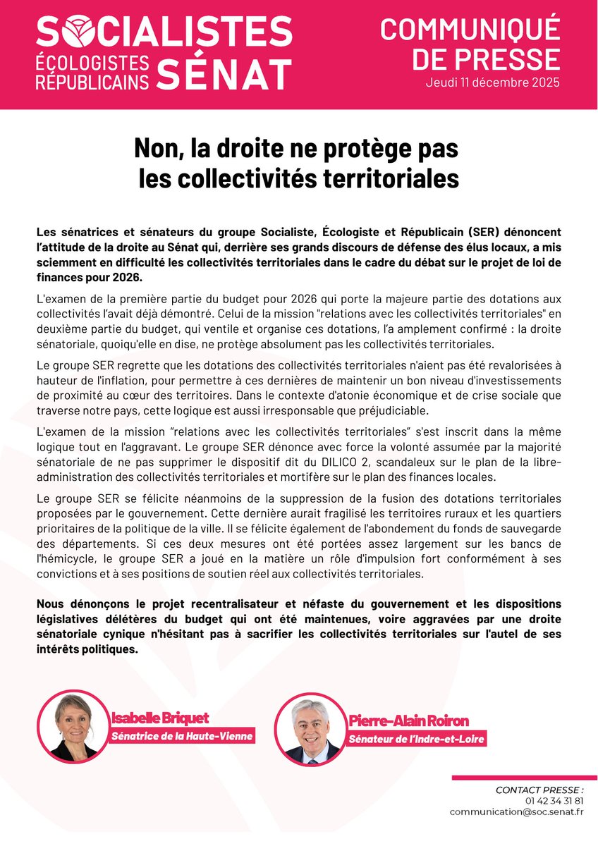 Sénatrices et sénateurs socialistes 🇪🇺 tweet media