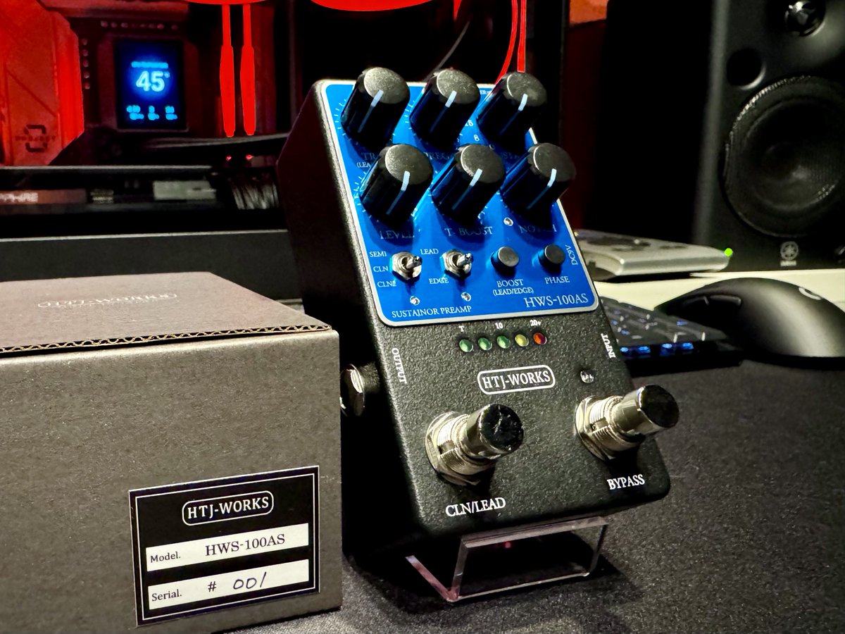 effectorbox HTJ-WORKS HWS-100AS ROCKMAN SUSTAINORのクローンペダル