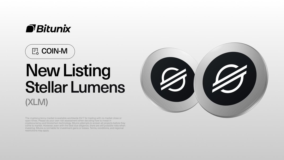 BitunixOfficial's tweet image. $XLM @StellarOrg is now live on Bitunix Coin-M Futures!

🔥 Start trading: bitunix.com/p/XLMcoinM1