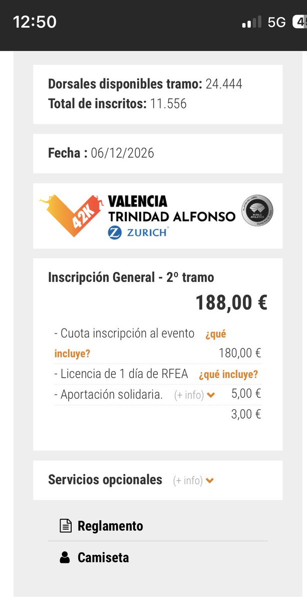 Javitoreto's tweet image. A/A organizadores del #maratonvalencia. 188€ de inscripción en periodo fidelidad? Atraco a mano armada queda mejor. Las carreras viven del corredor popular local. Por lo visto sobran corredores valencianos y hacen falta más extranjeros para darle caché a la prueba.