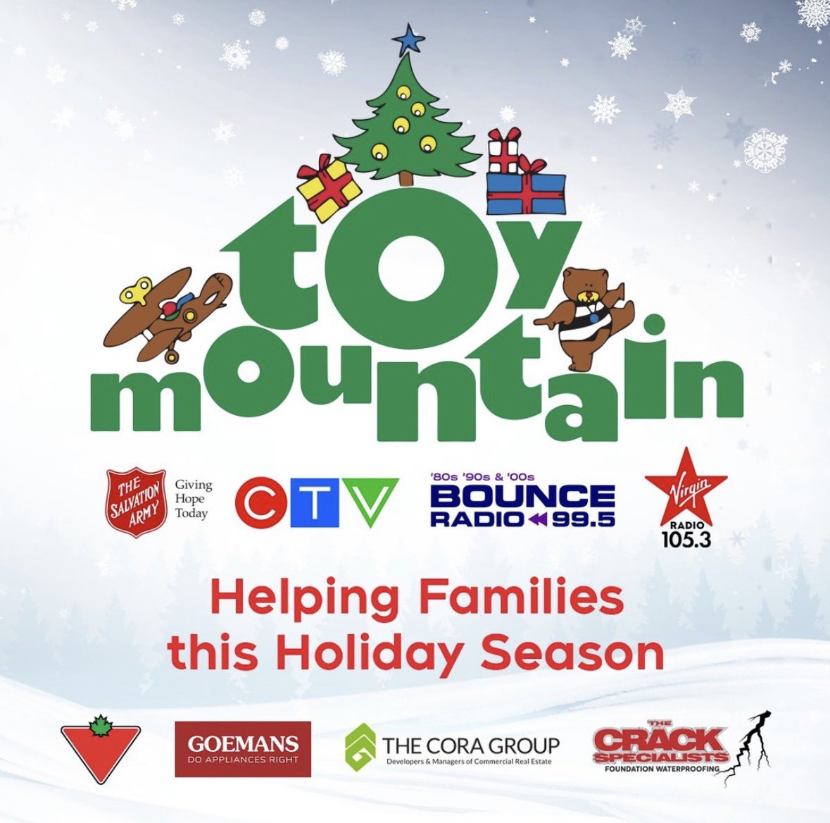 Hey #kw! We’re live today for #ToyMountain 🎄🎁

Stop by <a href="/CanadianTire/">Canadian Tire</a> located at the Stanley Park Mall to say hello and and drop off a new, unwrapped toy, or a monetary donation 

We're collecting up until Christmas in support of Salvation Army! ❄️