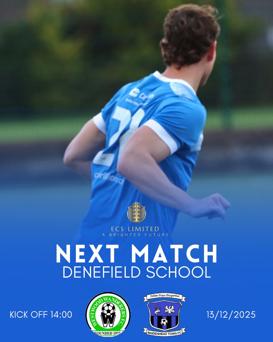 This week we travel to <a href="/WestwoodMens/">Westwood Wanderers Mens</a> again, this time in the County Cup

⚽️ vs Westwood   
🏟️ Denefield School, RG31 6XY
🏆 Charles Twelftree Trophy
⏰ 2pm

All support welcome!

<a href="/fiberkshire/">Football in Berkshire</a> <a href="/ThamesValleyPL/">Thames Valley PL</a> <a href="/BerksandBucksFA/">Berks & Bucks FA</a> 

#MTFC #UpTheTown