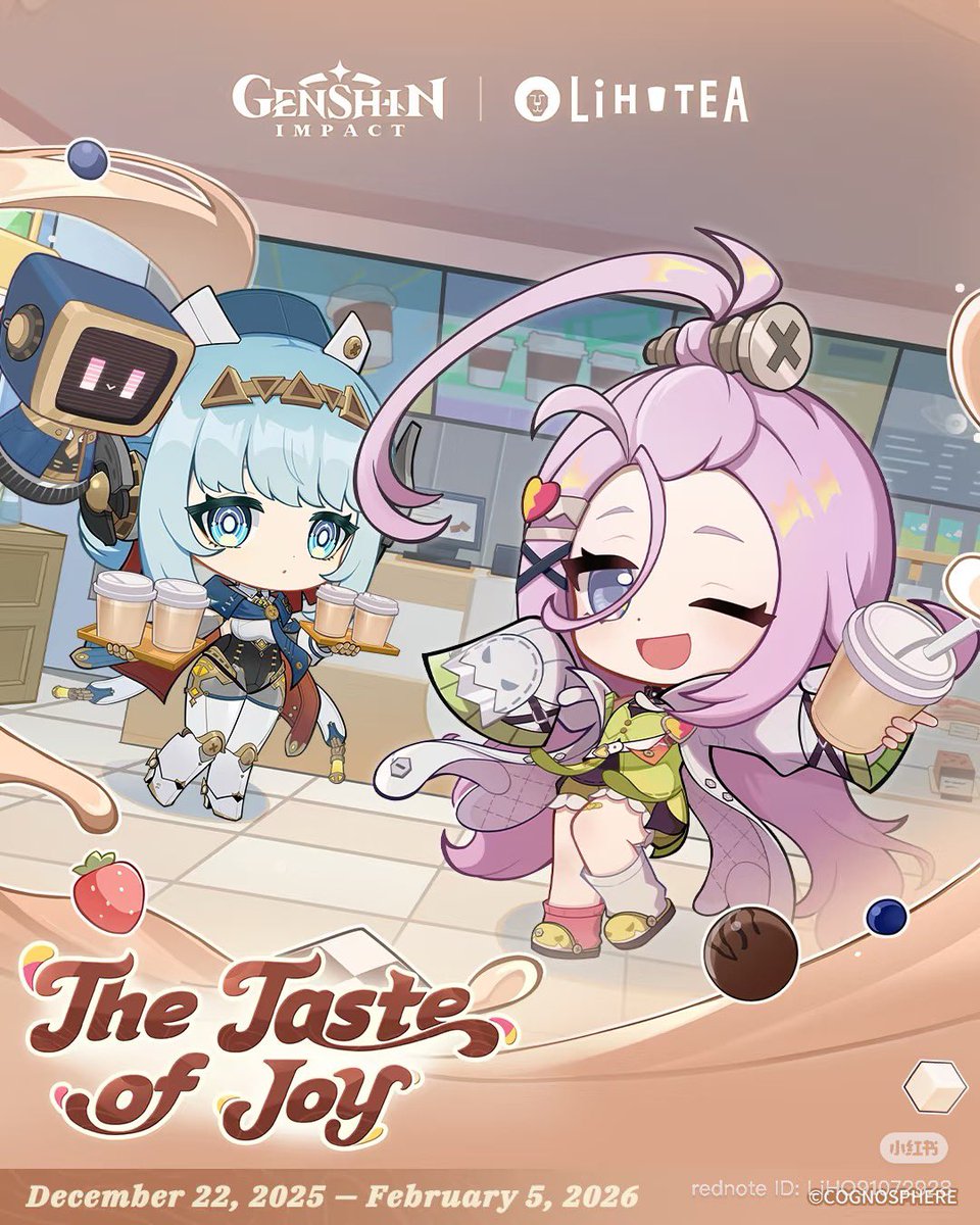 Genshin Impact x LiHO TEA Collaboration in Singapore ⏰22 December