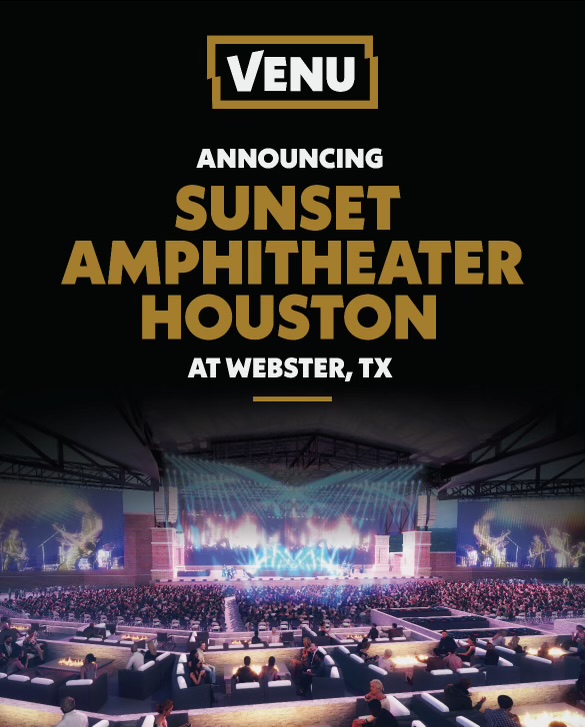 🌅 Introducing Sunset Amphitheater Houston at <a href="/WebsterTexas_/">City of Webster, TX- Government</a>  powered by @EIGHTbeer. VENU’s planned $150M, 12,500-seat, year-round entertainment destination located in Webster's Flyway district.

Built for Southeast Texas. Full announcement: bit.ly/4q6UGuj 

#VENU
