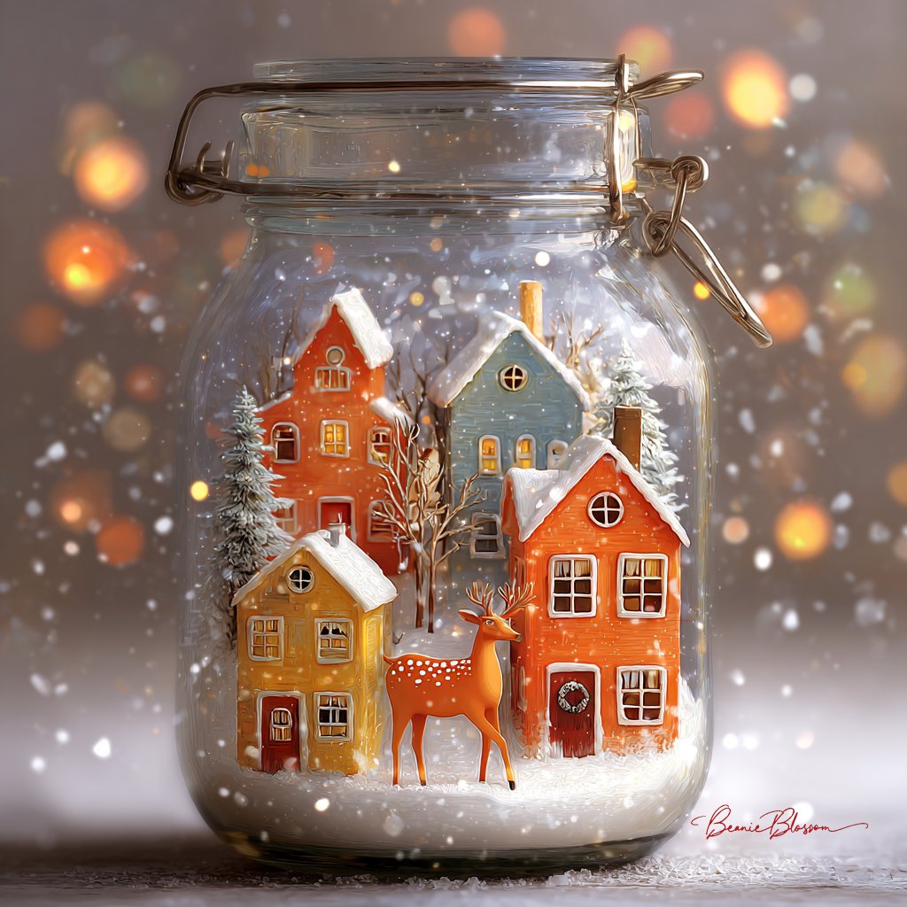 A Cozy Winter Wonderland in a Jar