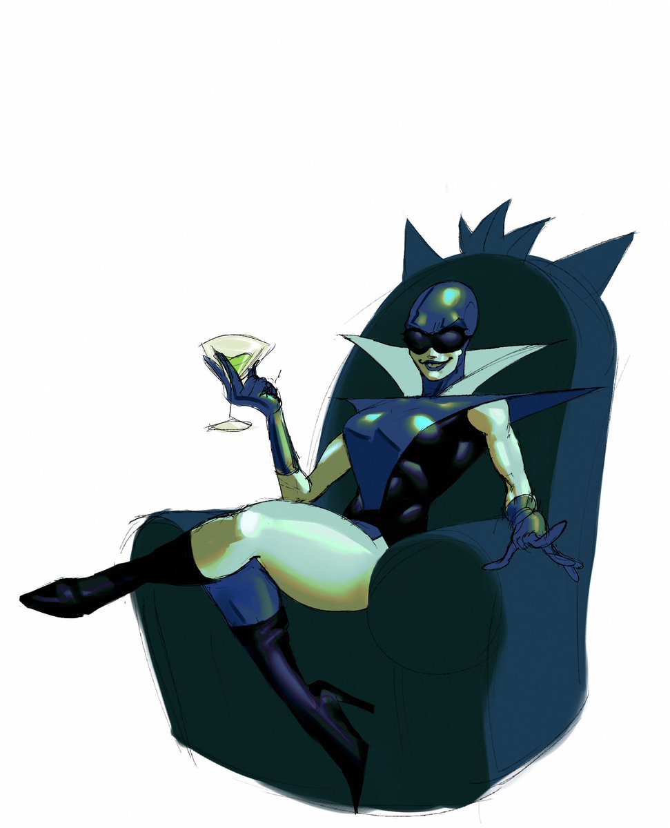 outofuniform510's tweet photo. Quick Queen sketch, trying to figure out how to draw her #DELTARUNE https://t.co/i5Z1CYYAOE