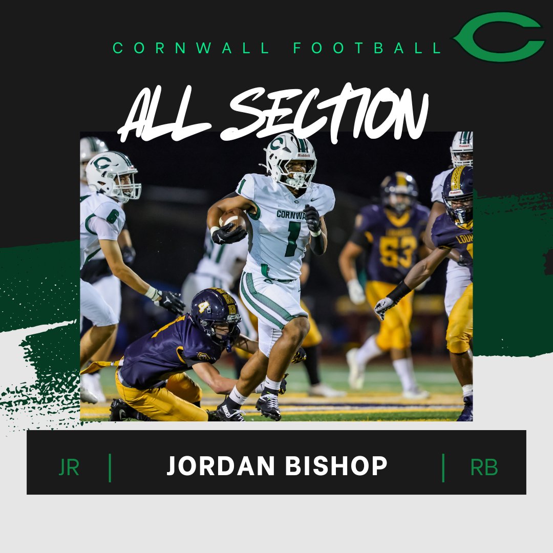 CwallFootball's tweet image. Proud to announce @J_bishop21 as a Section IX &quot;All Section&quot; Player this season!
