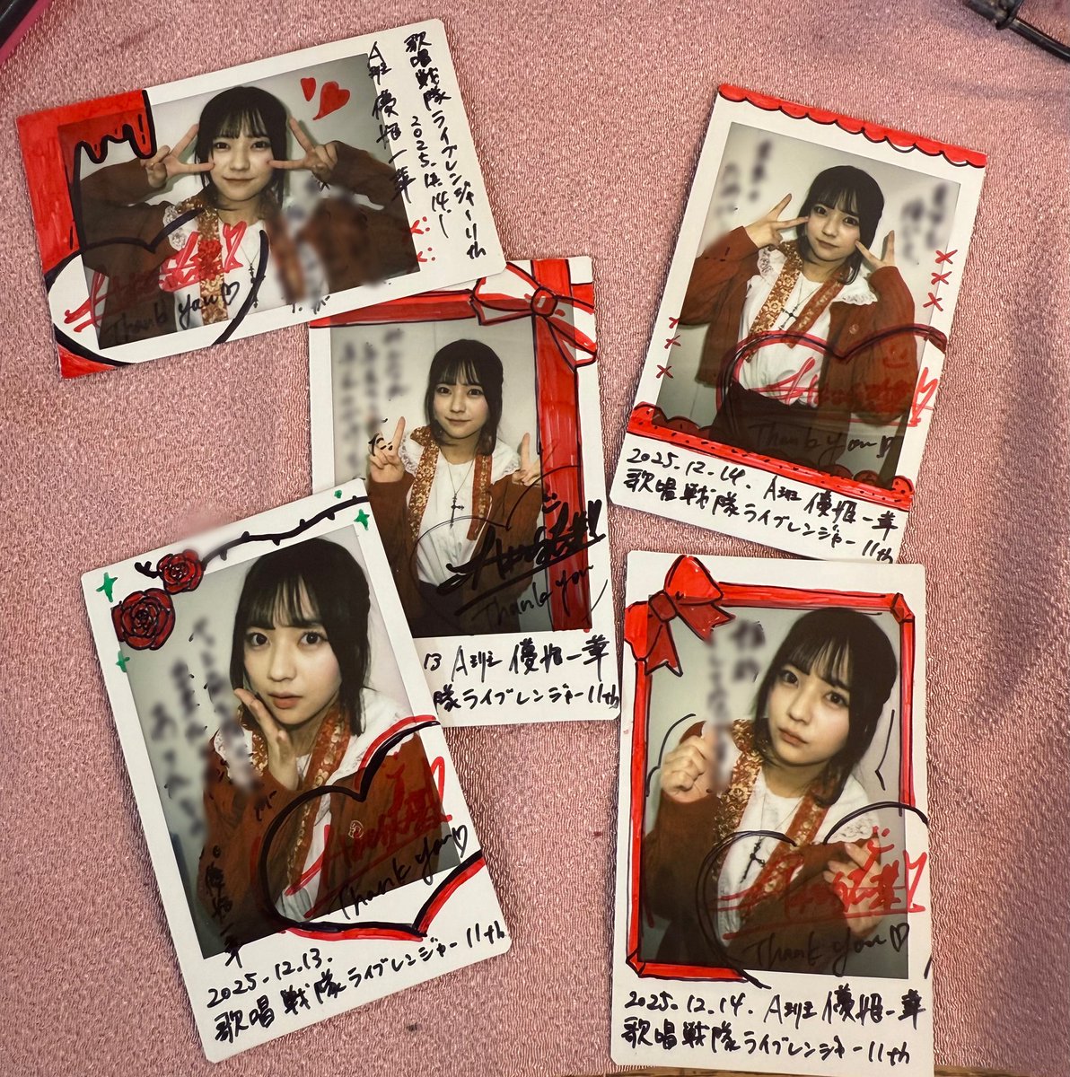 ライブレンジャー A班初日ありがとうございました！ チェキのサインを