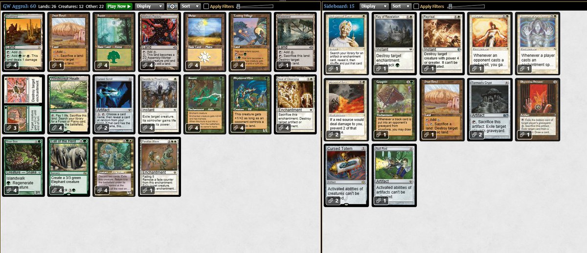 MOに新実装されたPremodern leagueに初挑戦で5-0 デッキはミドル