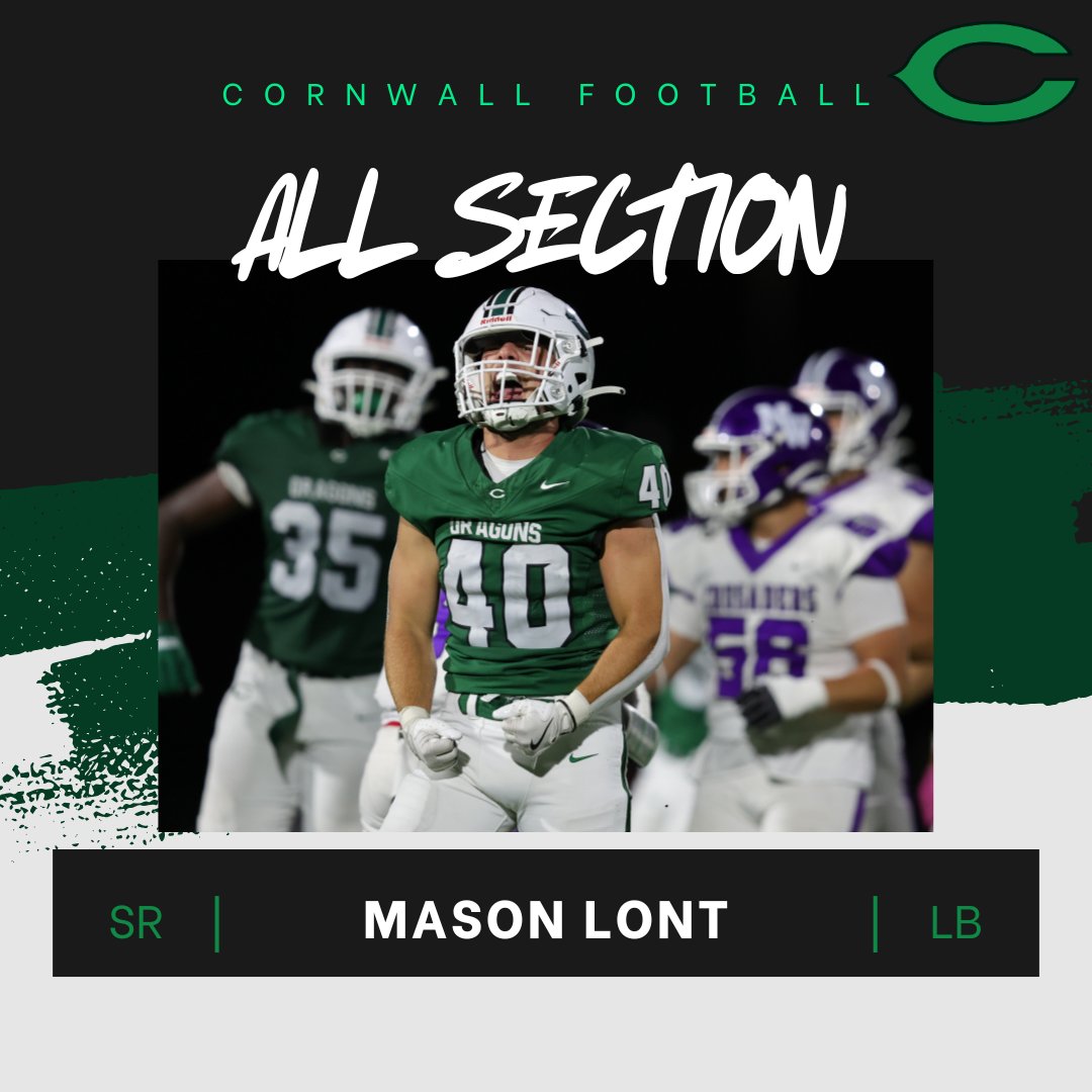 CwallFootball's tweet image. Congratulations to @LontMason  on being selected as a Section IX &quot;All Section&quot; player this year!