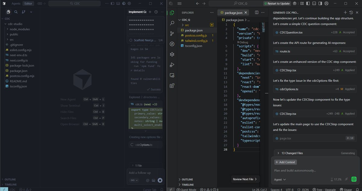 Arunji_Official's tweet photo. Experimenting the same project using both Qoder & Cursor AI at the same time. Been using Qoder for the first time only, but feels like it is way better than Cursor AI..!
But the real win comes when the tool runs. Fingers crossed :)
#Qoder #CursorAI https://t.co/ireeeqg59q