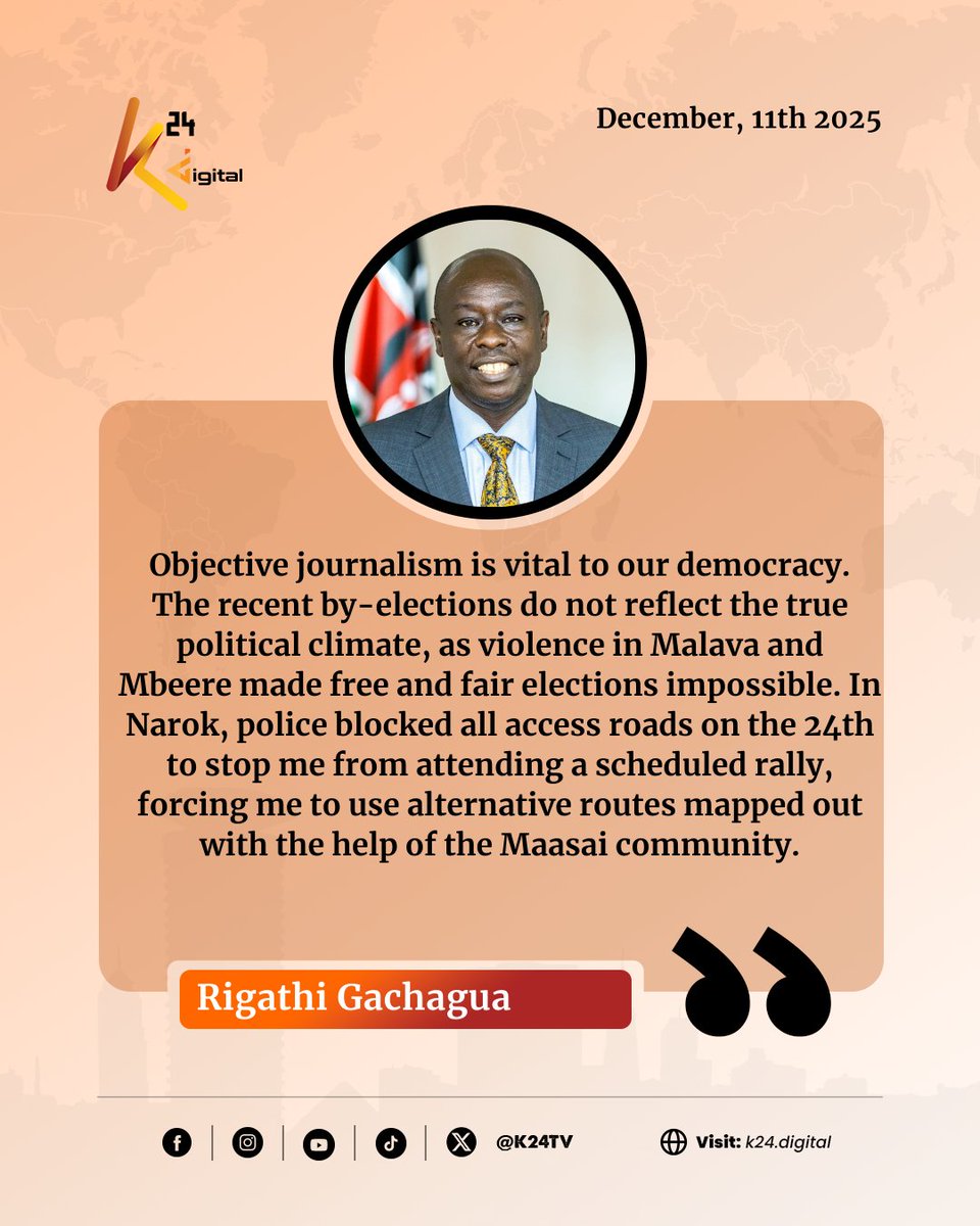 The warmonger and tribal man Gachagua  himself is speaking nonsense.Everywhere he goes ni hekaya za abunuwasi, no credible information in sight.. 

#GachaguaLiesPromax Rigathi political mpango Wiper mlambe Kalonzo Small Ticket