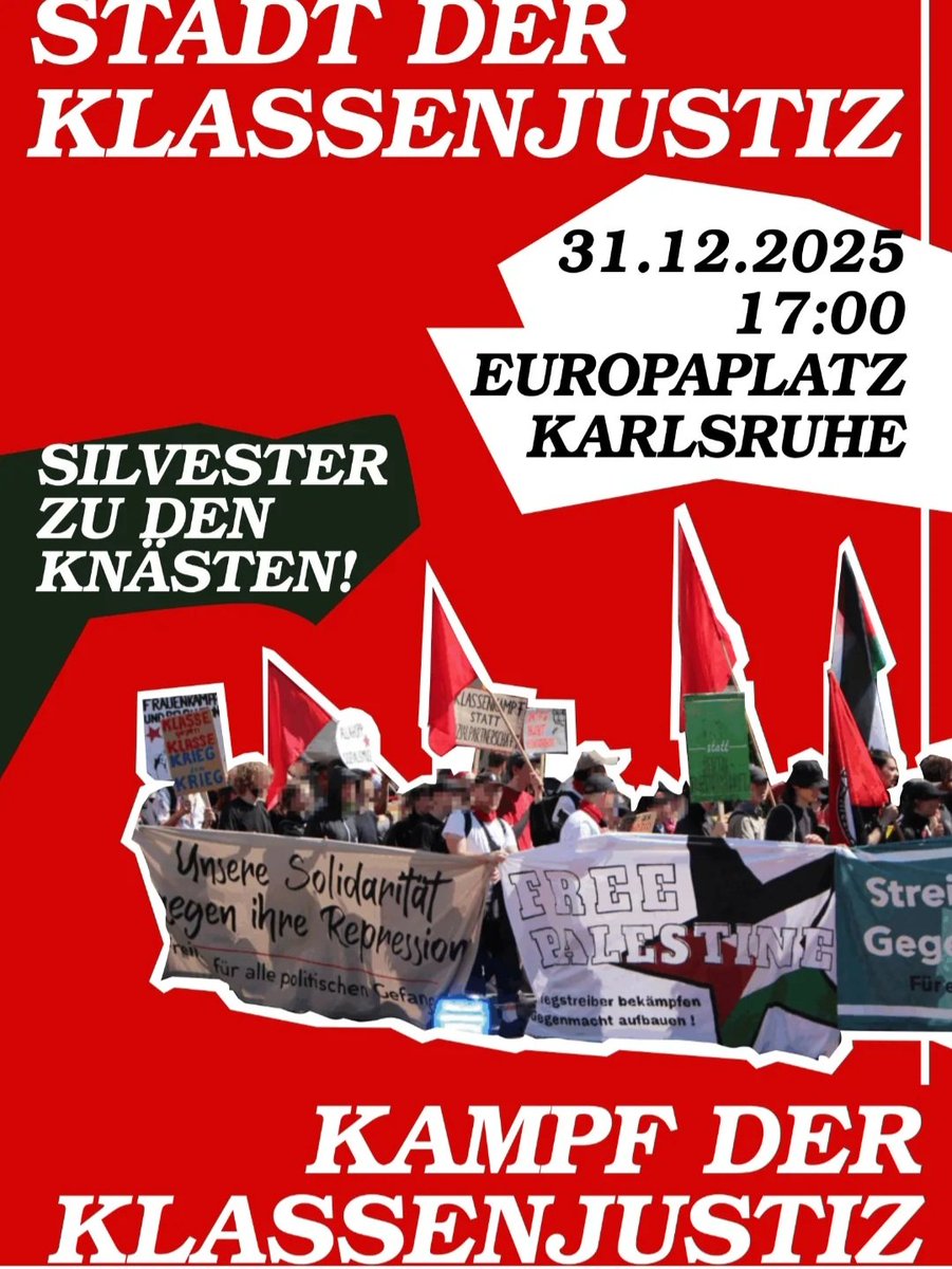 Ka_Antifa_News's tweet photo. Silvester zum Knast!
Mit d. Bundesanwaltschaft sitzt in KA eine Institution die im Zusammenhang mehrerer Prozesse gg. #Antifa|s eine wichtige Rolle spielt!
#FreeAllAntifas #FreeHanna #FreeMaja #FreeLina #FreeZaid #FreeNanuk #FreeTobi #FreeJohann #FreeClara #FreeDaniela #FreeEmmi https://t.co/JBLcht7uDI