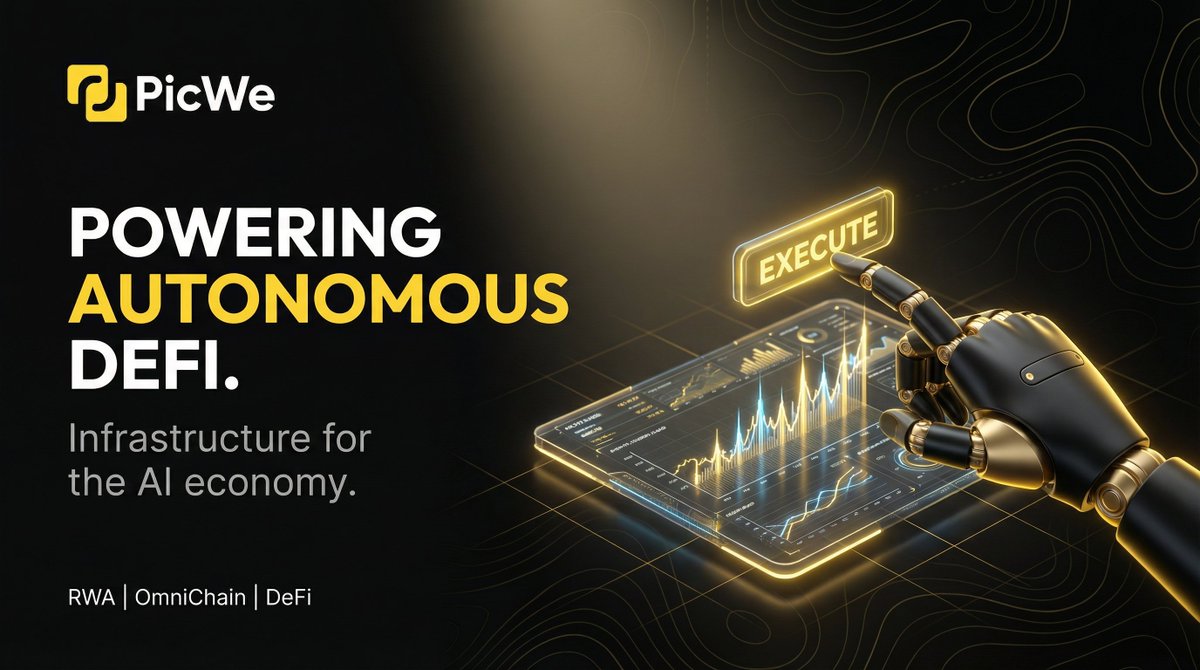 💡 Next cycle's DeFi whales won't be human... 
Why? The future of alpha is in autonomous code.

PicWe has purpose-built infrastructure for AI agents to run complex trading and asset-management strategies directly on-chain.

Welcome to the era of automated finance!