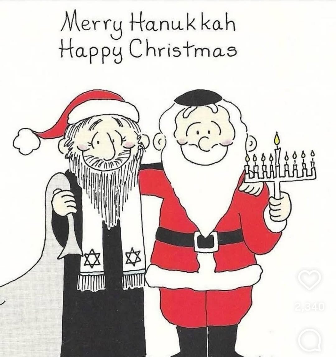 💕💕💕

Merry Hanukkah 🕎 

Happy Christmas 🎄 

💕💕💕