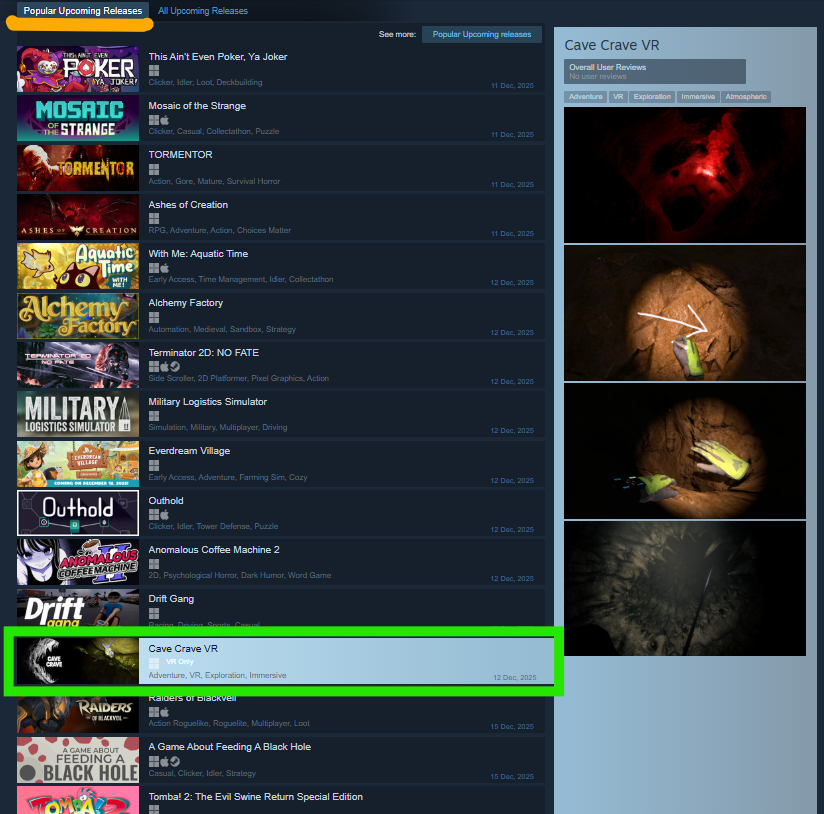 Cave Crave (The Game) tweet media