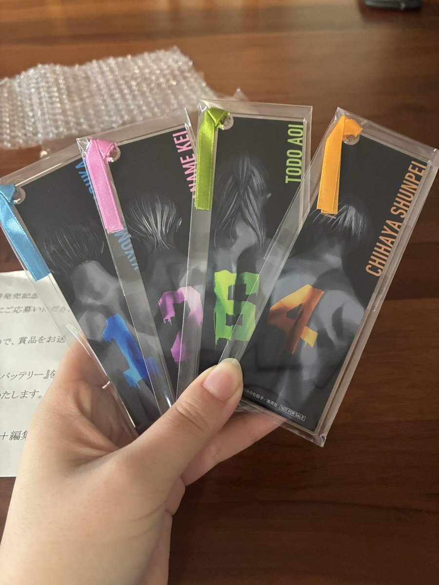 100名限定 当選品 忘却バッテリー アクリルしおり 清峰葉流火 22巻 忘却