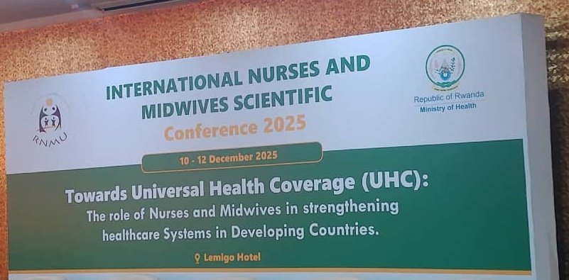 FRATERNEZEPHER's tweet photo. Happy to be part of this historical Nurses and Midwives Scientific Conference 2025, in Kigali Rwanda @RNMU1 @ICNurses @RwandaHealth @WHORwanda https://t.co/M7JTSQbFwl