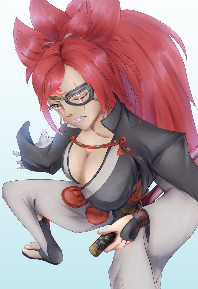 chickenNo7's tweet photo. #ギルティギア #GUILTYGEAR #GGST #梅喧 https://t.co/I3JXIZBvSA