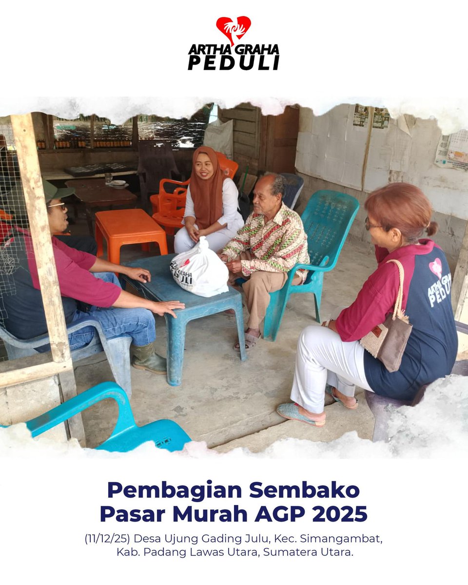 Rahimsyah16's tweet photo. Artha Graha Peduli kembali melakukan Pasar Murah untuk menjaga kestabilan harga pangan.

Seperti biasanya

#PasarMurahAGP #PasarMurahAGP2025 #StabilitasPangan #SuplaiBerkelanjutan #AGP_UjungGadingJulu #AGP_SumateraUtara #ArthaGrahaPeduli #AGP #PAS #PasmurAGP #PeduliUntukNegeri https://t.co/CphKrBqONN