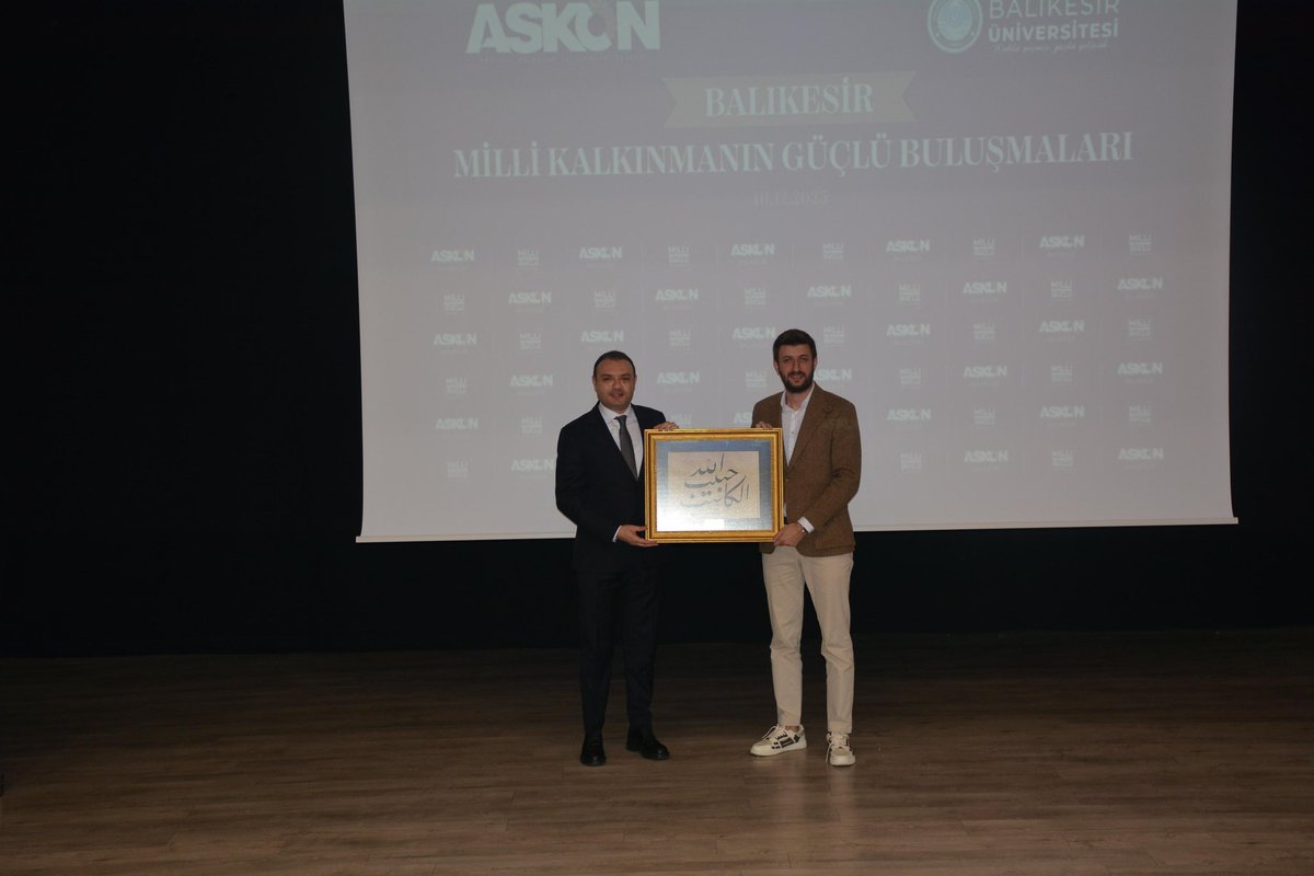 askonbalikesir's tweet photo. Ev sahipliği için üniversitemize ve katılımları için Yunus Şahin’e teşekkür ederiz. https://t.co/d06OERdpkK