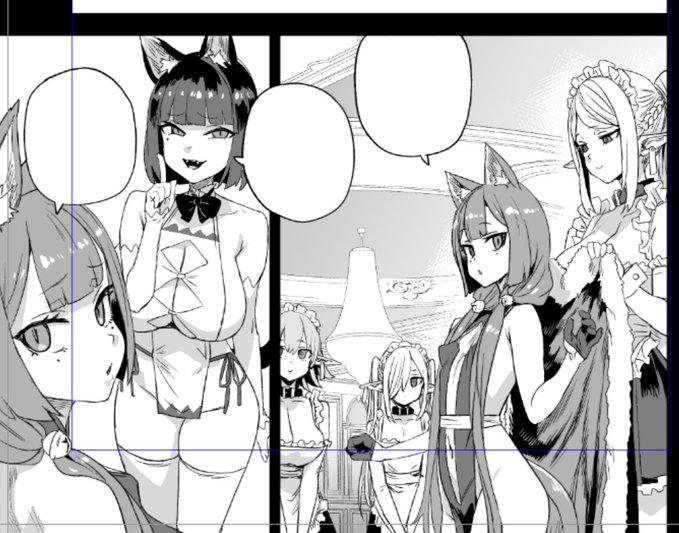 ペン入れは終わったので仕上げ作業中です
ラストスパート 